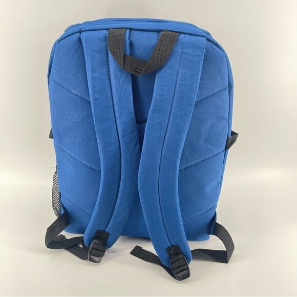 TrailMaker Classic 17” Blue Student Multi Compartment Laptop Backpack Bookbag - Picture 5 of 11